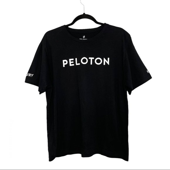 Peloton Century Club 100 Rides Black Tee Shirt - Picture 1 of 8